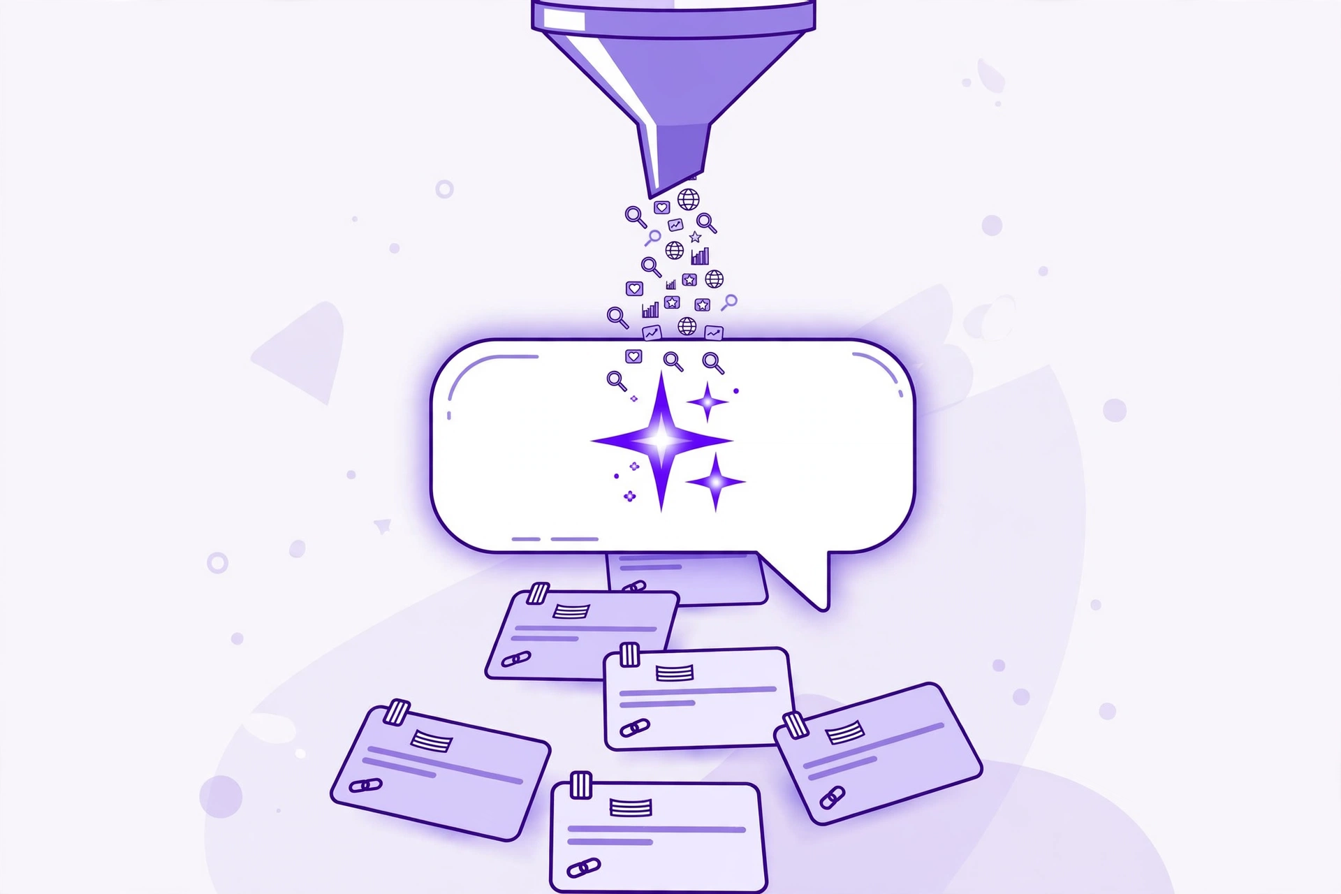 Illustration of AI answer engines changing the SaaS marketing funnel in 2026